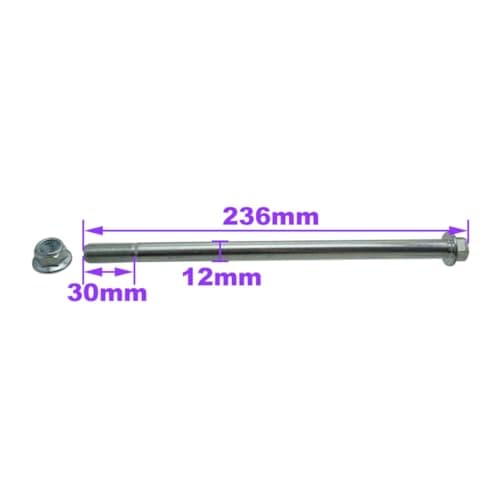 12mm 225mm Axle For 50cc-125cc Engine Scooters, Motorcycles Parts