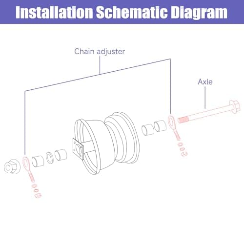 14mm 285mm Rear Axle Kit for Coleman CT200U-EX Mini Bike Powersports Accessories Parts