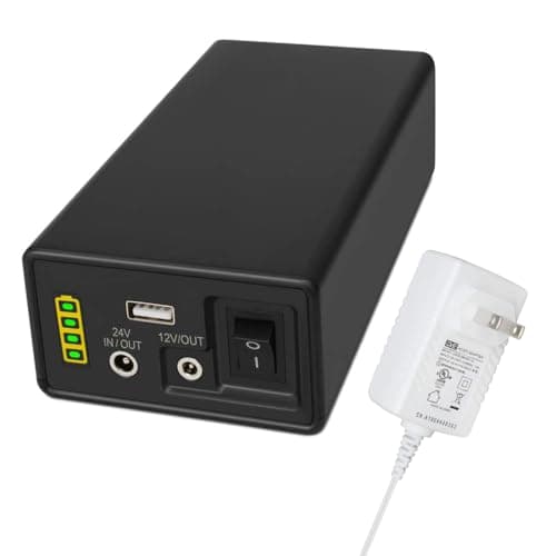 Talentcell 24V 129.5Wh Li-ion Battery Pack PB240B2, Rechargeable 35000mAh for LED Lights, Cameras, Smartphones