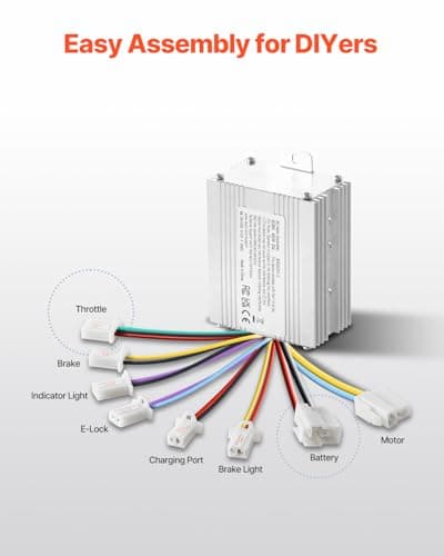 Happybuy 450W 36V Brushed DC Motor Kit 3000rpm Upgraded Controller Throttle