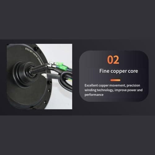High-Torque 48V 500W Rear Hub Motor, Metal Construction /1154