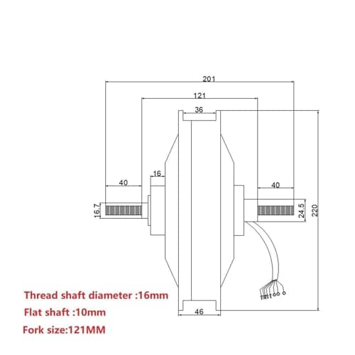 48V 2500W Split Design Motor for Electric Bicycle Wheel Drive Moped Engine Buggy