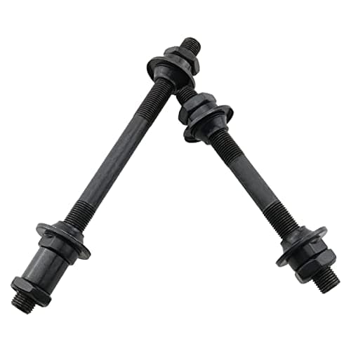 ZRM&E Durable Steel Axles Kit, 108mm/145mm Quick Release MTB HubShaft