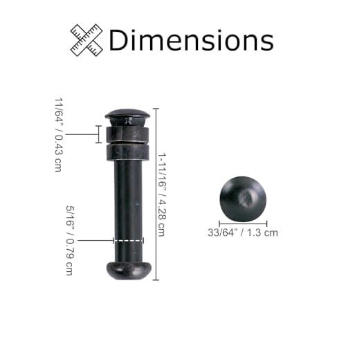 AlveyTech Rear Axle Bolts for Razor Crazy Cart & Crazy Cart Shift (Set of 2)