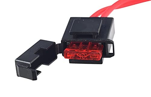 AlveyTech 6x4x1 Inch Wire Harness for Kid Trax 6V Batteries - Durable Rectangular Connector with Holder & ATO Fuse