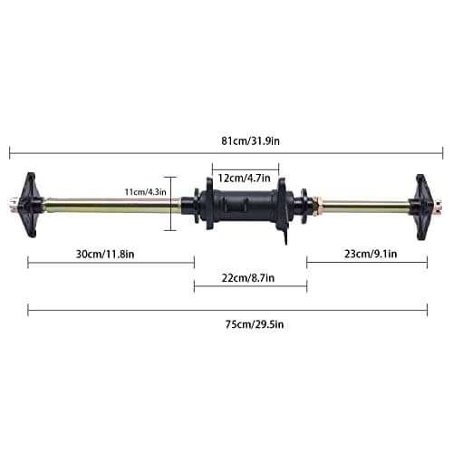 32"/81cm Complete Rear Axle Kit for 110/150/200cc ATVs Quad Bikes Go Karts