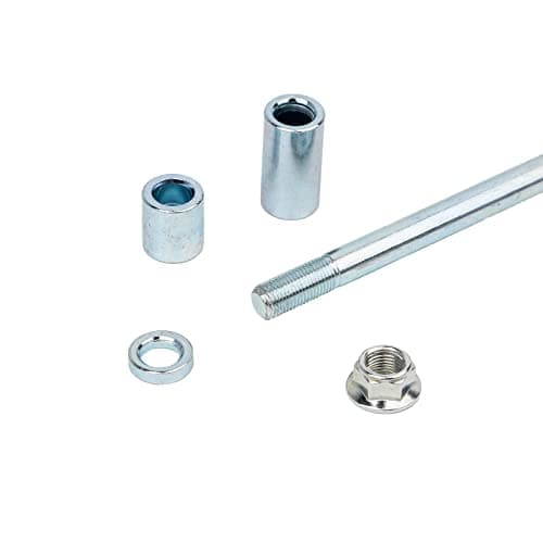 Mokuo 12mm 270mm Front & Rear Axle with Bushing, Fits Pit Dirt Bike Moped Scooter QUAD ATV Mini Bike