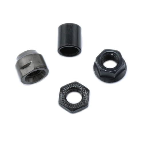 190mm Black 26 TPI Conical Lock Nut Bike Rear Hub Axle - 1PC