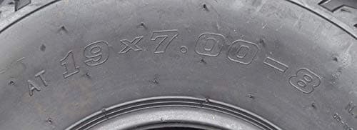 AlveyTech 19x7.00-8 Tire with QD116 V-Tread for Mini Bikes, ATVs, Go Karts & More