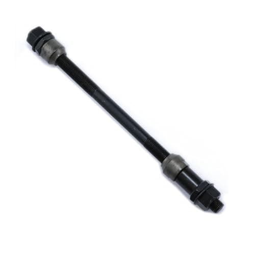 190mm Black 26 TPI Conical Lock Nut Bike Rear Hub Axle - 1PC