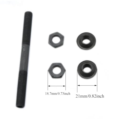 Black Hollow Axle Kit for Mountain Bike 108mm, 145mm - 2PCS