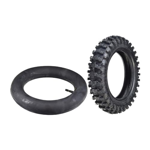 Tube and Tire Kit for Dirt Bikes - Set of 2 with Straight Valves