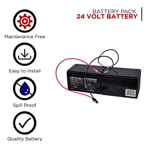 24V 12Ah Battery Pack for Currie e-Bike & Scooter - Replacement Rechargeable Batteries