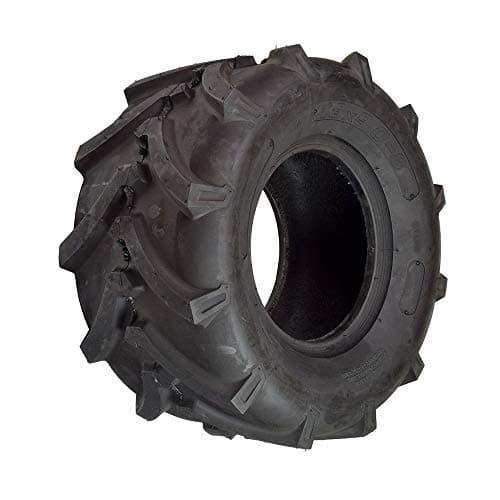 Durable Tire for Go-Karts and ATVs - Replacement V-Tread Tubeless 4-Ply Tires for Gas or Electric Vehicles