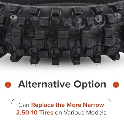 AlveyTech QD015 Knobby Tread 3.00-10 Dirt Tire - Baja Motorsports, Honda & Yamaha Bikes