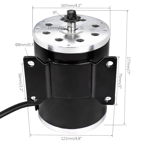 48V 1800W Brushless Electric Motor T8F 9T for E-Bike Scooter
