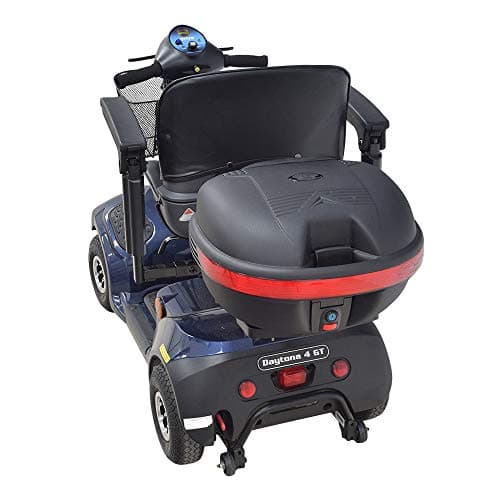 Matte Black Universal Mobility Scooter Rear Trunk & Bracket Assembly