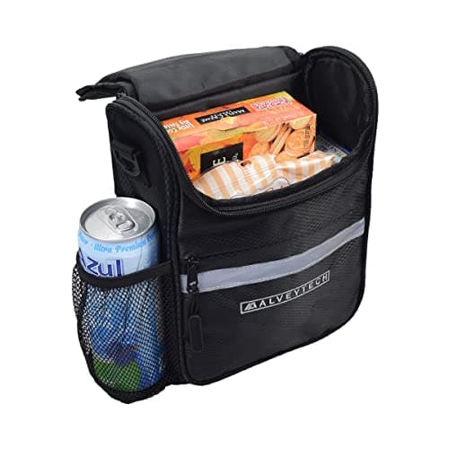 AlveyTech Insulated Bike & Scooter Handlebar Bag with Rain Cover
