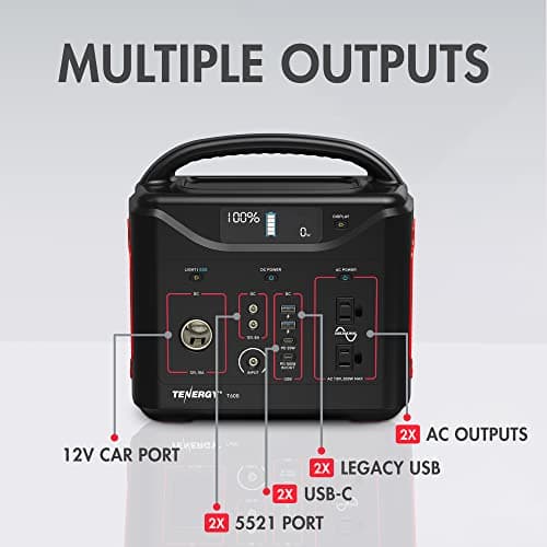 Tenergy T600 Portable Power Station for Outdoors and Emergencies