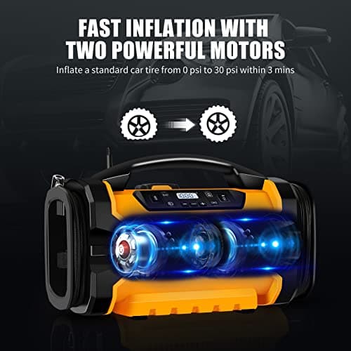 Portable Tire Inflator for Cars, Bikes, and More