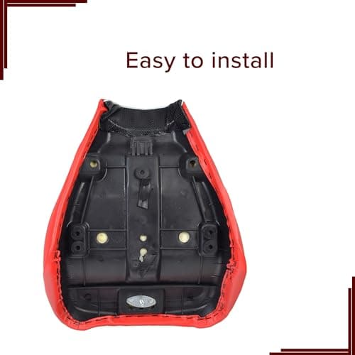 AlveyTech Stylish Black & Red Replacement Seat for Baja MB165 & Falcon Mini Bikes - Comfortable DIY Accessory