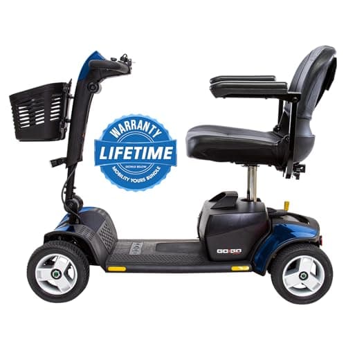 Pride Mobility Go Go Sport Scooter, 325 lb Capacity, 18 AH Battery, USA Mfg