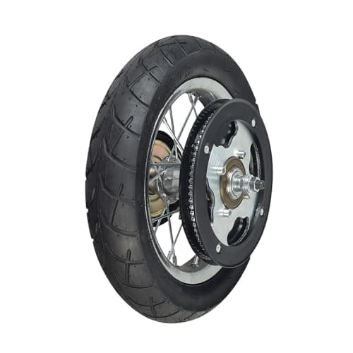 Replacement Rear Wheel Assembly for Razor Pocket Mod Electric Scooter (Version 13-30, 31+) - Includes Tire, Tube, Brake, and Freewheel