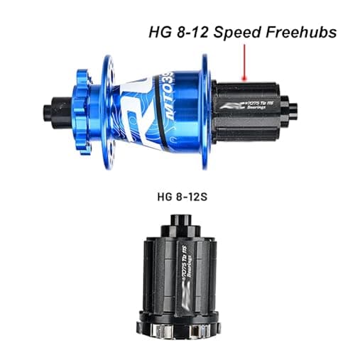 MirOdo Mountain Bike Hub Set 32 Holes Aluminium Alloy Front 2 Rear 4 Quick Release/Thru Axle