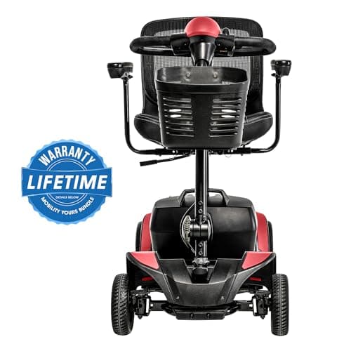 Pride Mobility Go Go Elite Traveller 2 with Rear Basket, Cup Holder, Easy-Turn Tech, 300 lb Capacity, USA Made
