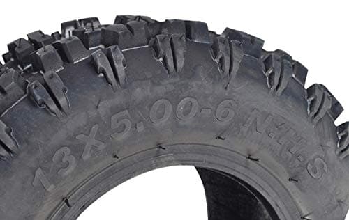 Off Road Tire 13x5.00-6 for Go-Kart and Mini Bike - Tubeless Pneumatic Rubber Tires with Q129 Knobby Tread