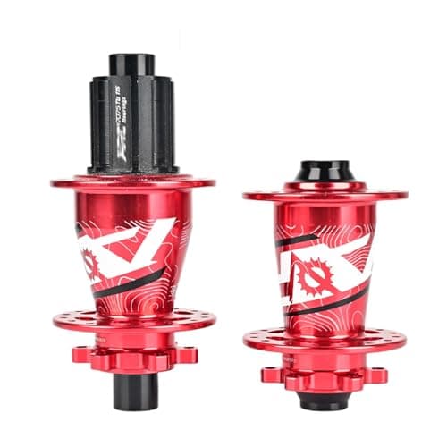 MirOdo Mountain Bike Hub Set 32 Holes Aluminium Alloy Front 2 Rear 4 Quick Release/Thru Axle