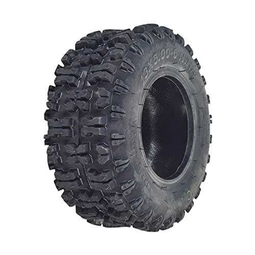 AlveyTech 13x5.00-6 Tubeless Pneumatic Rubber Tire - Replacement for Mega/Monster Moto, Taotao, Pit Pocket Bike, ATV, Go-Kart, Quad, Dirt Bike, Dune Buggy, 4-Wheeler