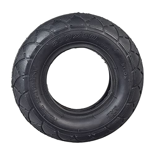 AlveyTech 200x50 Scooter Tire & Inner Tube Set - Replacement for Razor Scooters, Smooth Street/Dirt Tread, Pneumatic Tires and Tubes