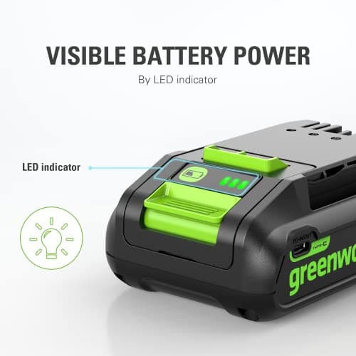 Greenworks 24V 2.0Ah Battery - Genuine, 125+ Compatible Tools