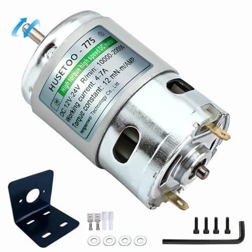High Torque 12V DC Motor 20000 RPM Dual Ball Bearings