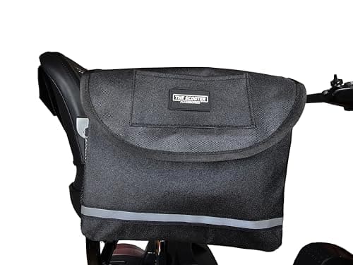 Armrest Bag for Mobility Scooters & Powerchairs. Deluxe Storage Pouch Accessory.