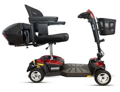 Pride Go Go 4 Wheel Mobility Scooter, 20" Seat, 325 lb Capacity, Lithium Battery