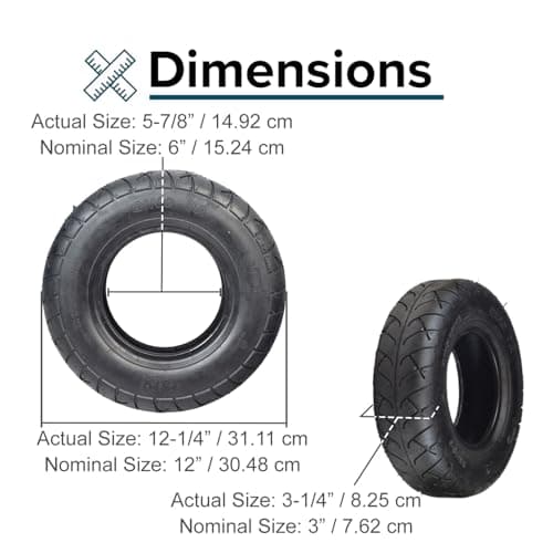 AlveyTech 4.10/3.50-6 Tire for ActiveCare Medical Prowler 3310 & 3410
