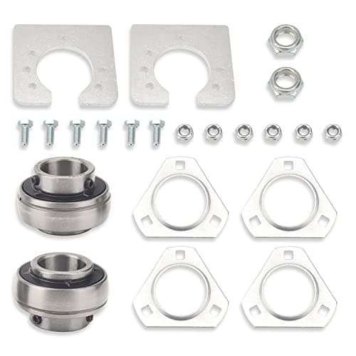 3-inch Bolt Ring Compatible Go-Kart Live Axle Bearing Kit for Mi-ni Bikes/Tr-ikes/ATV