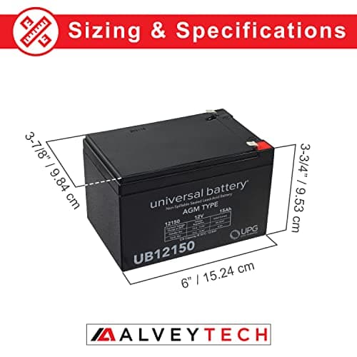 AlveyTech 36V 15 Ah Battery Pack for Razor SX500 Dirt Rocket Bike - Replacement Batteries for Kids Electric Scooter