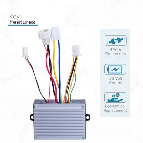 AlveyTech 36V HB3650-TYD6A Controller for Razor Crazy Cart XL 1+ (4-Wire)