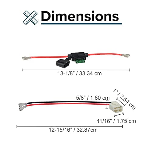 24V Battery Pack for Razor Dune Buggy and Go-Kart - Set of 12V Replacement Batteries