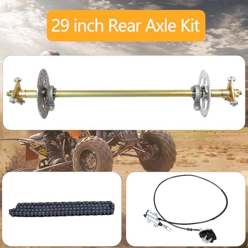29 Inch Rear Axle Kit with Brake for Go Kart DIY Parts