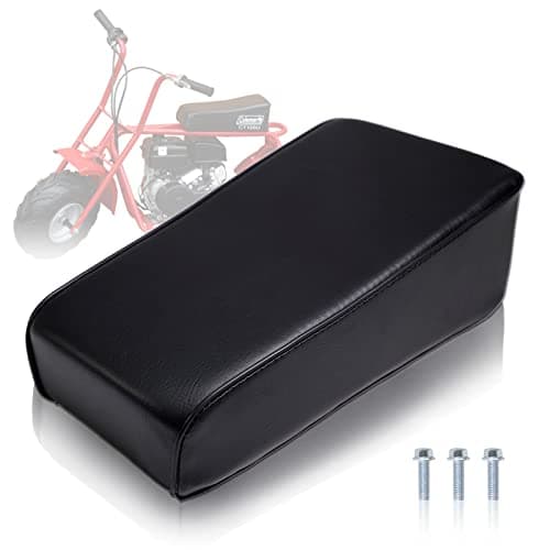 12'' Upgraded Seat for Coleman CT100U 98cc CT100 100cc Motor CT100 3.0HP Mini Bike Trail Powersports Parts, Black
