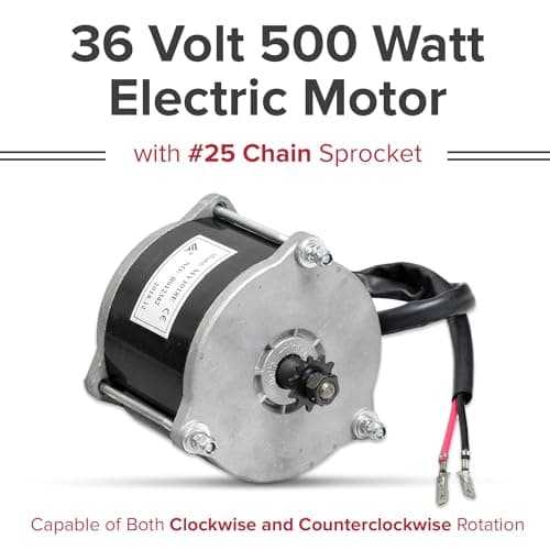 EcoSmart Metro Scooter: Upgraded 36V 500W Electric Motor for Model-Specific Parts