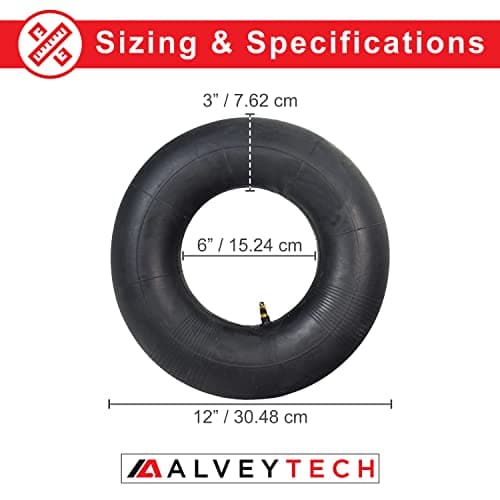 AlveyTech 4.10/3.50-6 Tire and Inner Tube Set - Replacement for ActiveCare Medical Prowler, Afikim Afiscooter C3 and S4 Mobility Scooter
