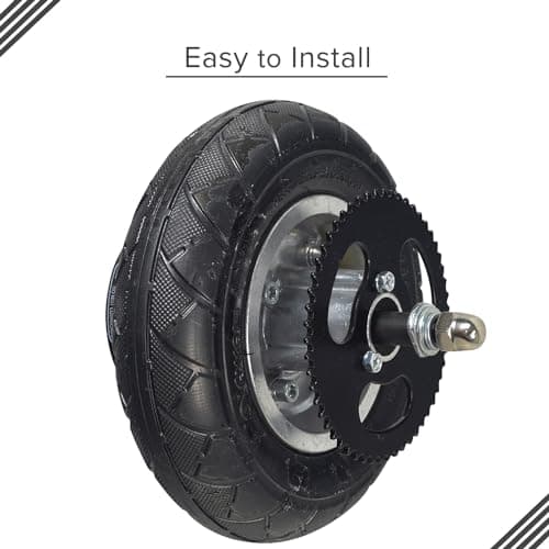 Replacement Rear Wheel Assembly for Chain Drive Razor E200 Scooter