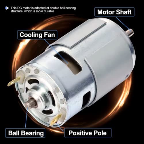 High Torque 12V DC Motor 20000 RPM Dual Ball Bearings