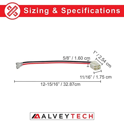 AlveyTech 600V 14AWG Battery Wiring Harness for Razor Scooters
