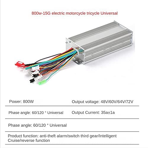 Silver Hub 800W BLDC Motor Controller 60V 800W for Electric Bikes & Scooters